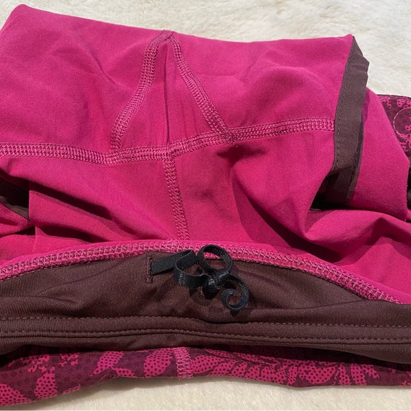 (M) Patagonia Lightweight Shorts Magenta Pink Leaf Print Polka Dot Medium 3.5” - Picture 10 of 11